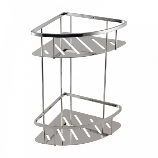 Chrome Stainless Steel 2 Tier Shower Caddy Shelf Chrome Stainless Steel 2 Tier Shower Caddy Shelf